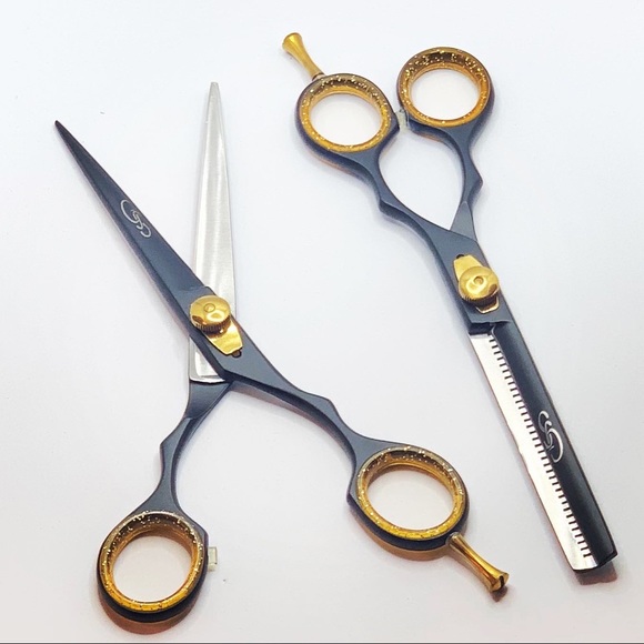 Barber Scissors Set Cutting and Thinning Japanese - Picture 4 of 5